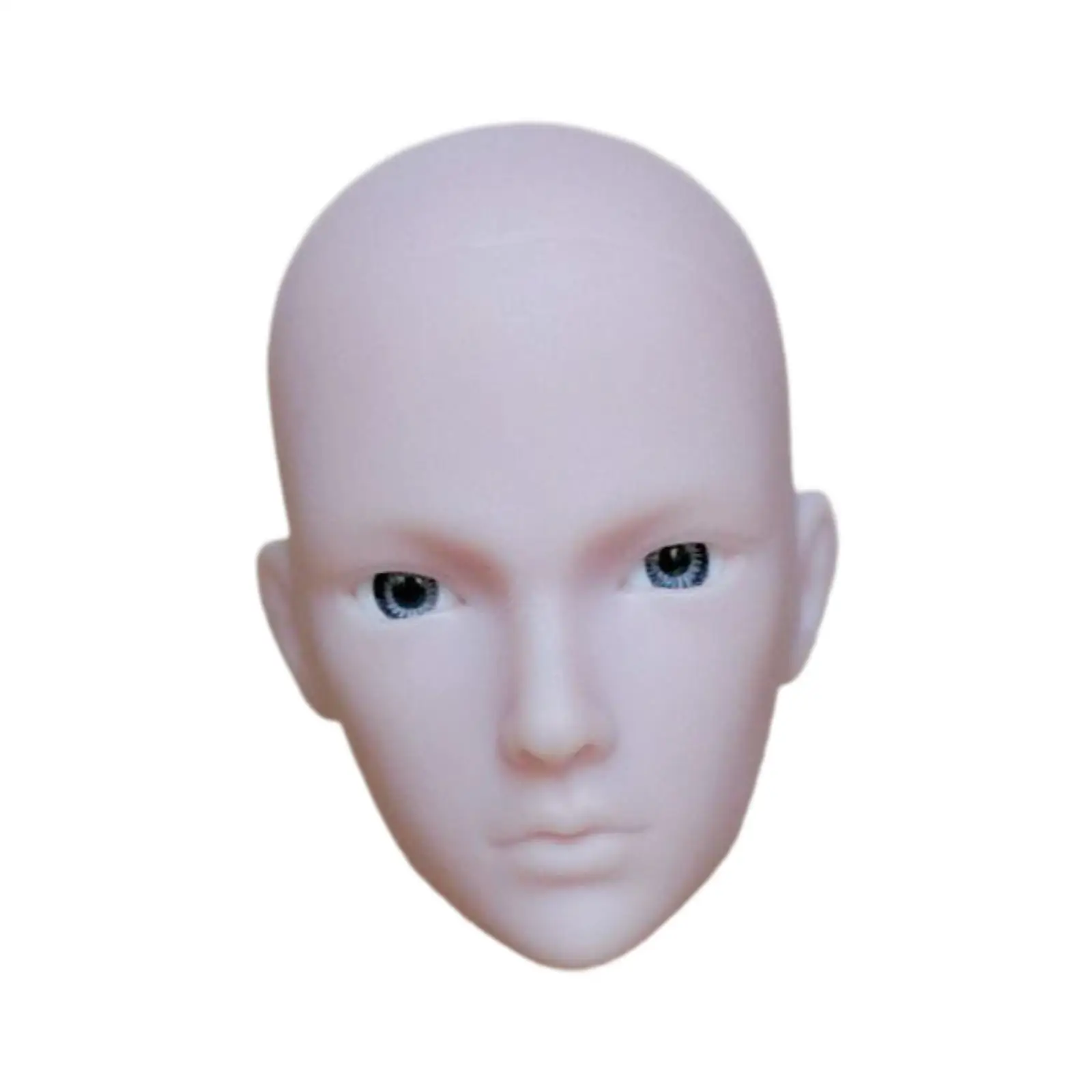 

Масштаб 1/6, голова куклы BJD, скульптура натуральной кожи, детали для 12-дюймового тела, неокрашенная окружность головы 10 см, высота головы 4 см