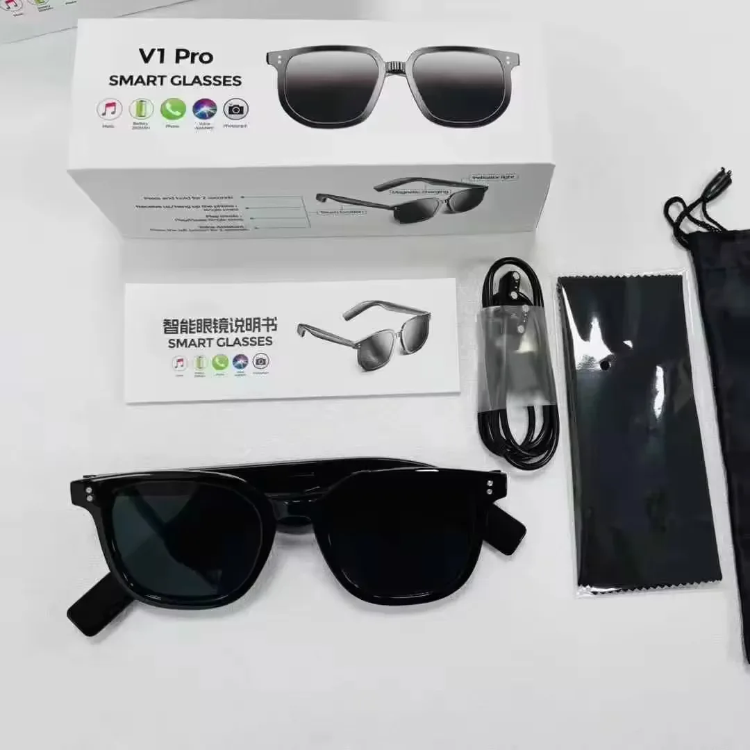 

Global bestseller V1 Pro smart glasses Bluetooth call wireless Bluetooth audio sunglasses AI glasses