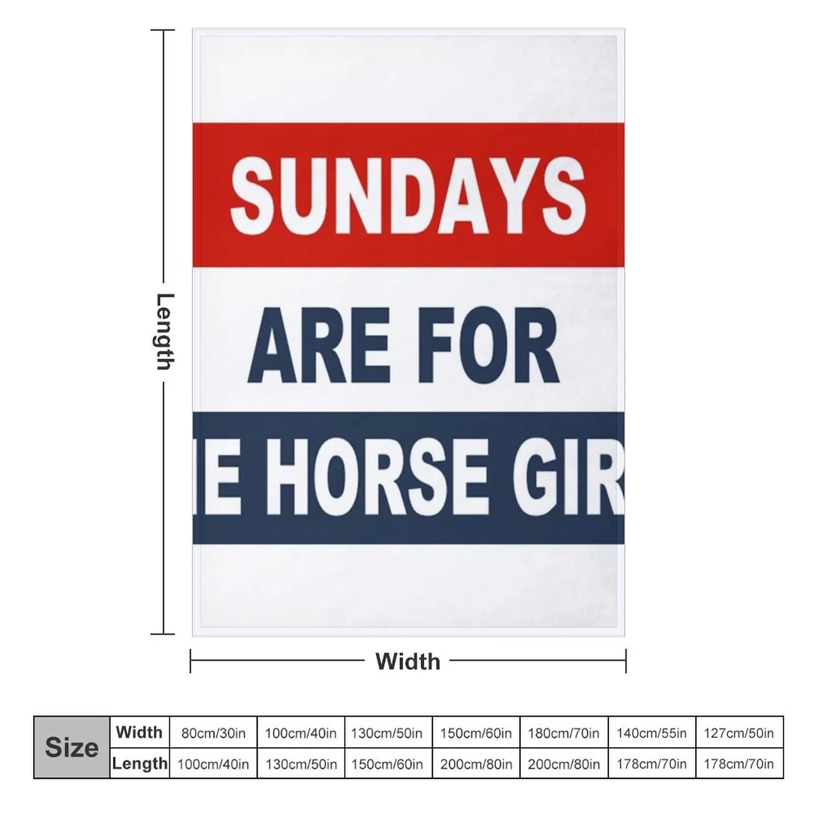 Sundays are for the horse girls Throw Blanket Plaid on the sofa warm for winter Bed Fashionable Furrys Blankets