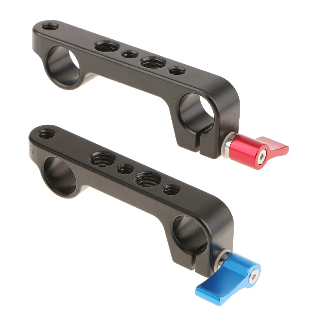 Soporte de abrazadera de varilla doble de 15 mm para soporte de plataforma de sistema de cámara de 1/4" y 3/8"