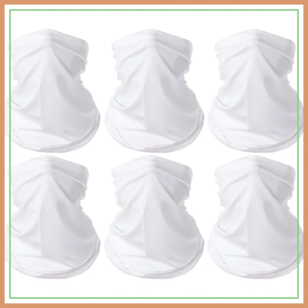 

6 Pack Summer Face Cover Scarf Neck Gaiter for Men Women, UV Protection Breathable Sun Protection for Cycling Running