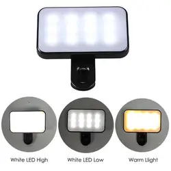 Portable Mini Selfie Fill Light LED Video Light Cube Laptop Computer Webcam Light Video Conference LED Fill Light For Live