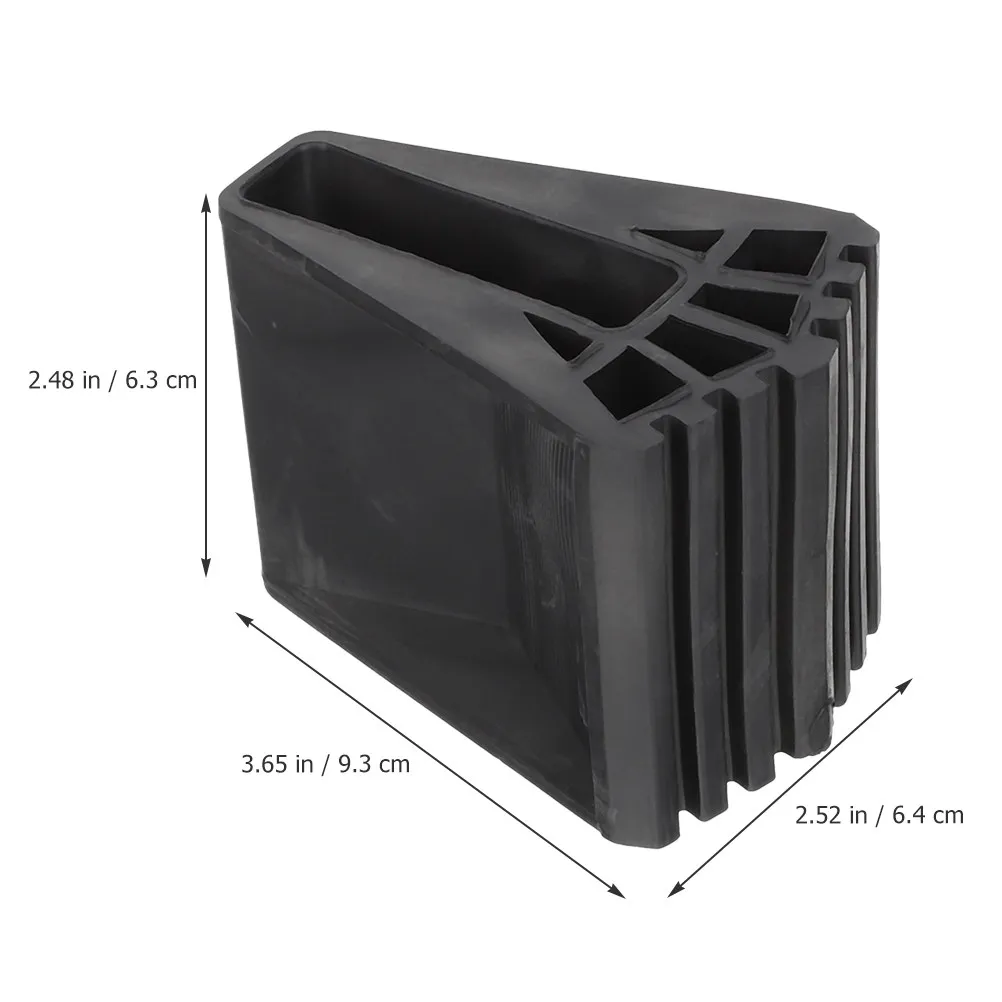 Heavy Duty Rubber Ladder Feet Covers Anti-Slip Wear Resistant Floor Protection Ladder Leg Protectors for Aluminum Fiberglass