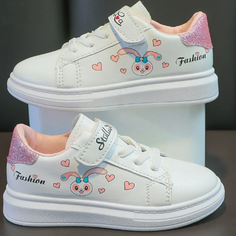 Fashion Baby Girls Casual Shoes Toddler Sneakers Cartoon Rabbit Kids Breathable Flat Sport Spring Autumn Summer Running Shoes