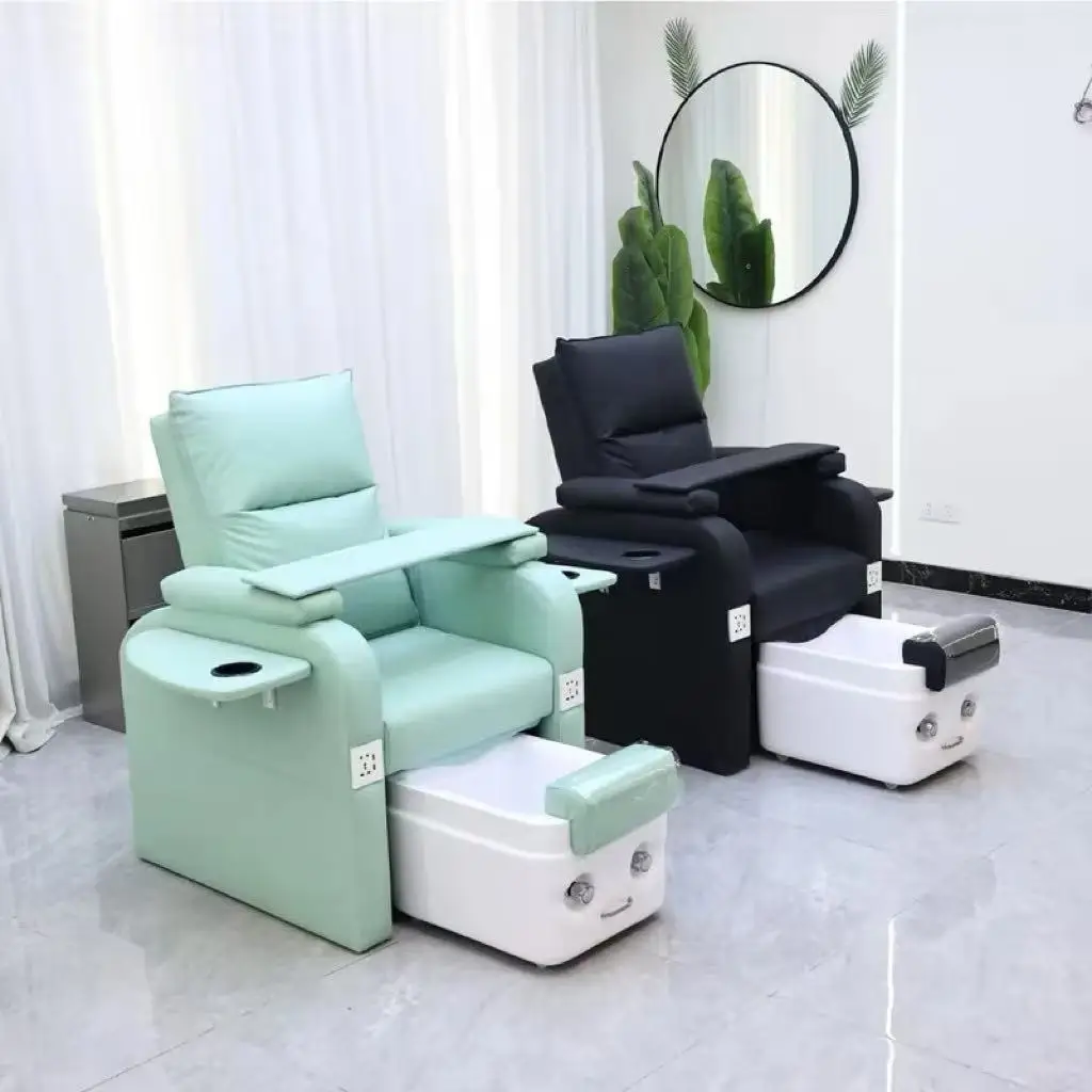 

Electric Reclining Foot Bath Pedicure Chair Spa Massage Manicure Station Bench