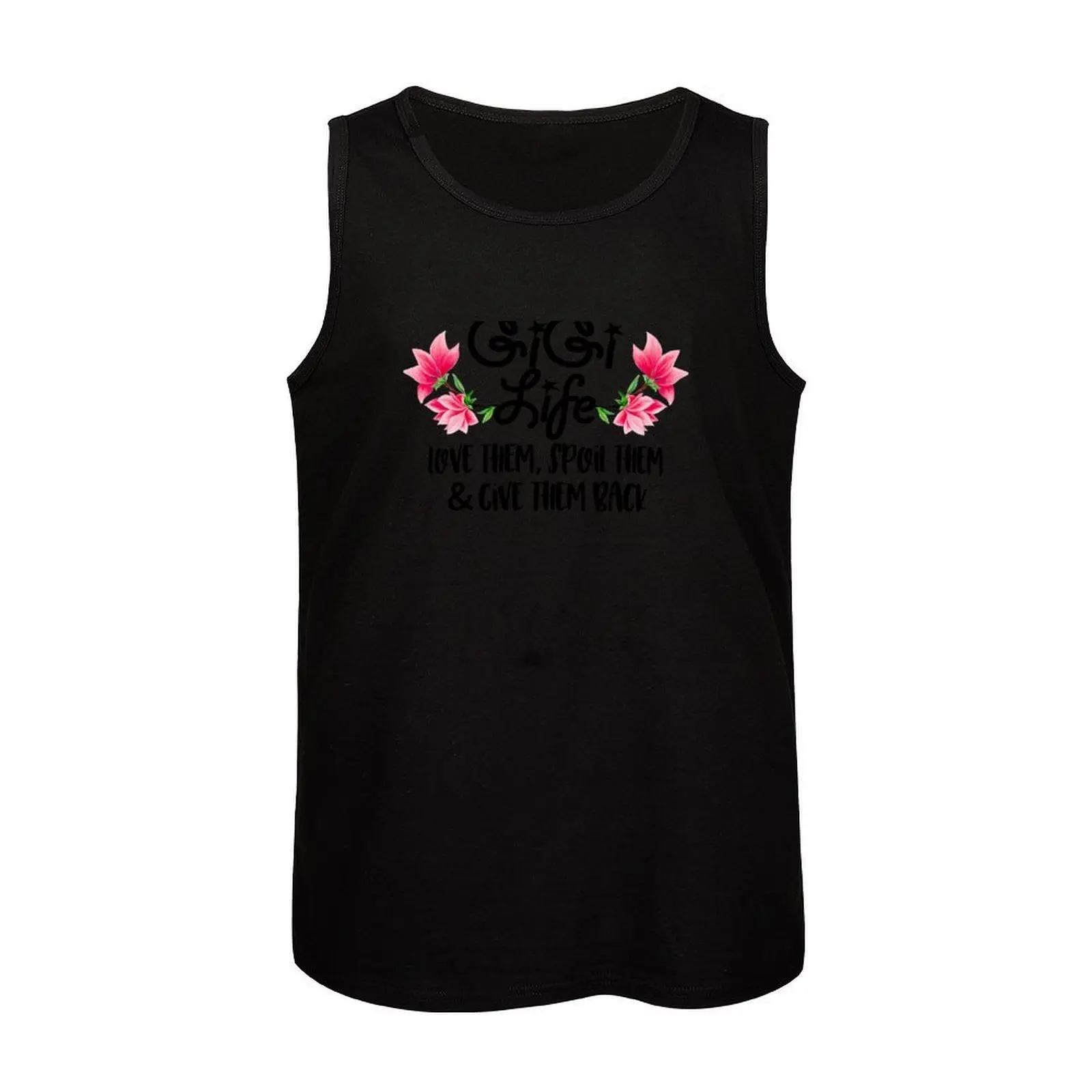 Gigi Life - Love them Spoil them and Give Them Back Tank Top Hombre camisa sin mangas ropa de verano hombre 2025