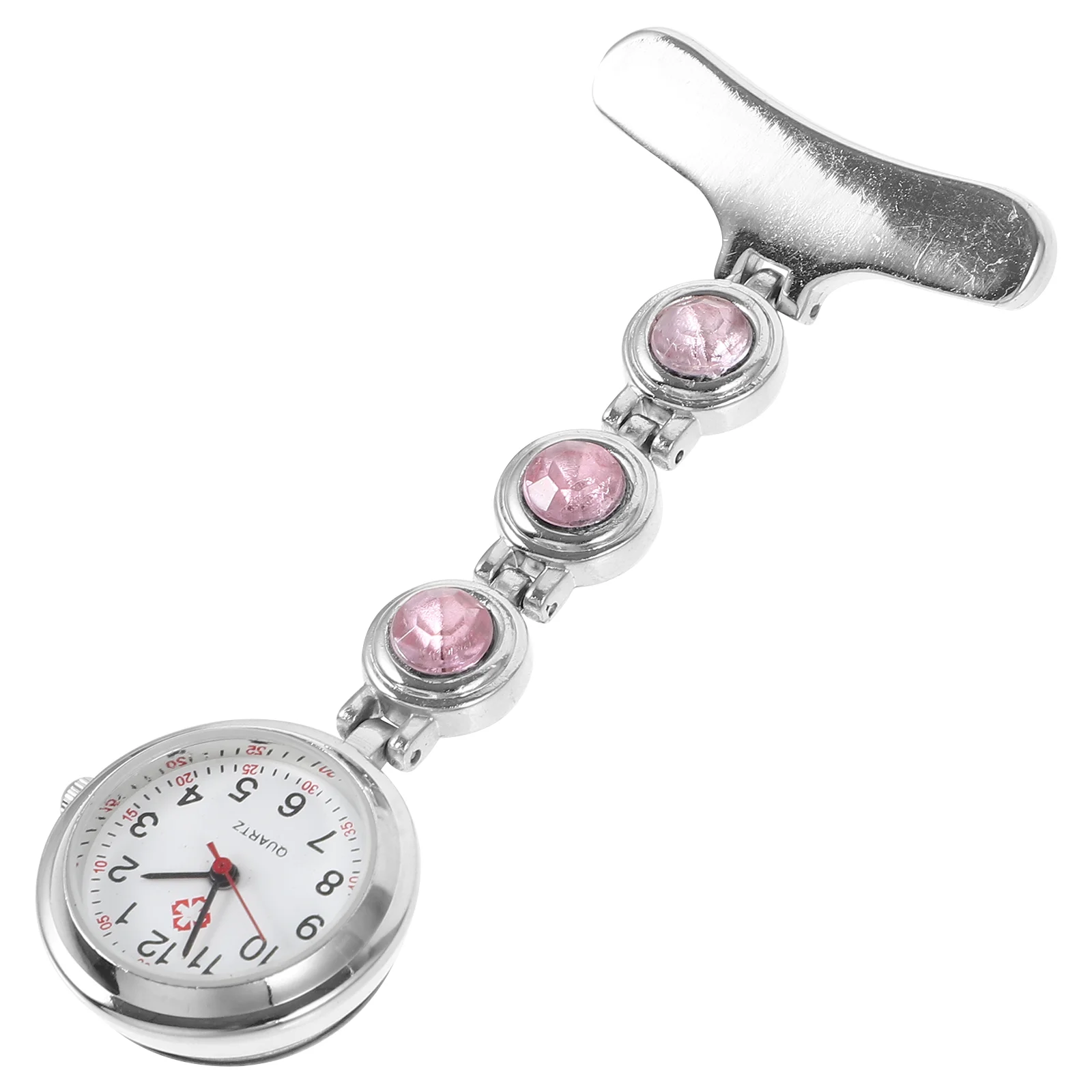 Pocket Watch Women's Digital Display Dial Clip-On Analog Clock Fob Nurse Brooch Pin Hang Pocket Electric Watch Fashion Watches