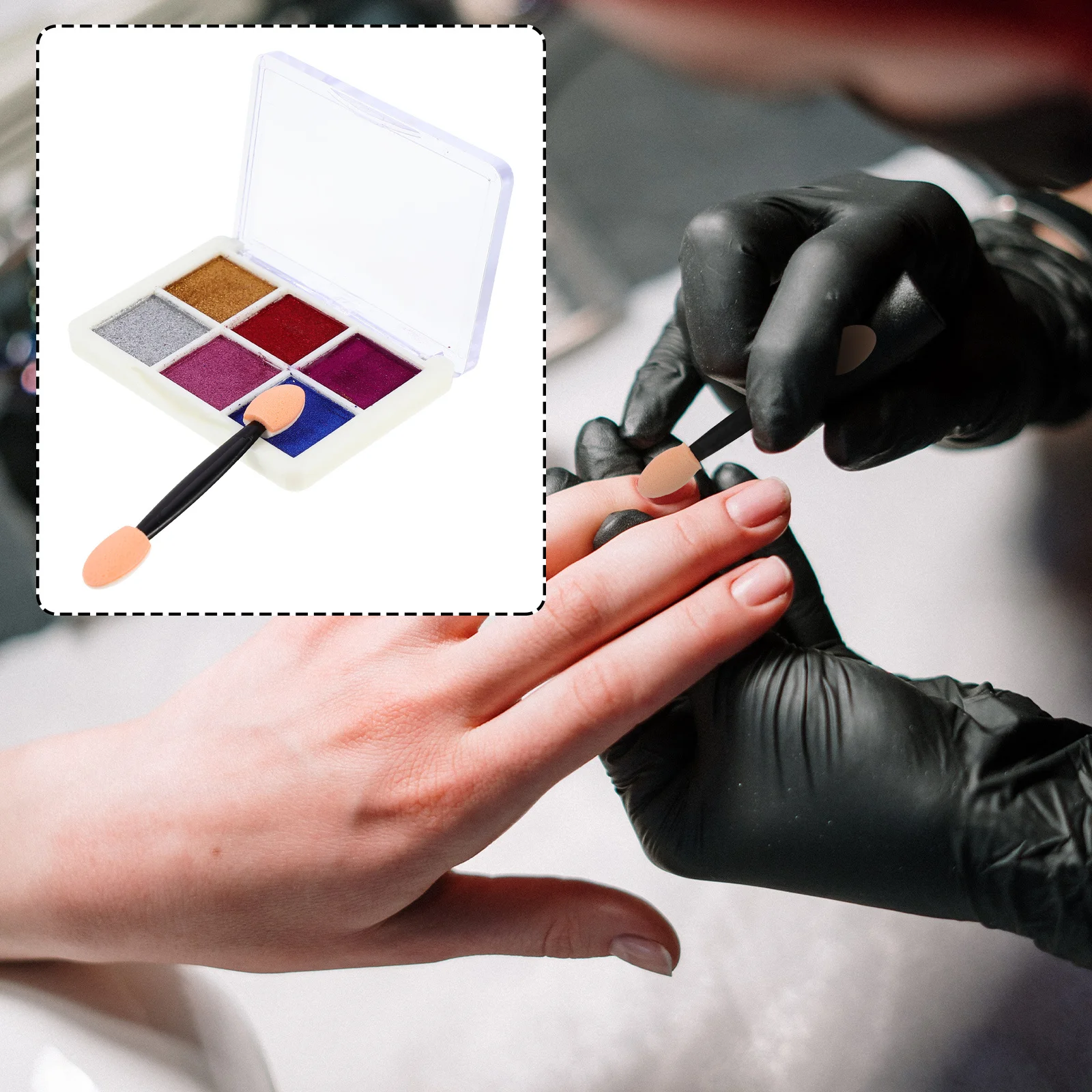 

1Set Colorful Delicate Nail Decoration Powder DIY Design Manicure Decor for Female Nail Artists Lovers Manicure Decor