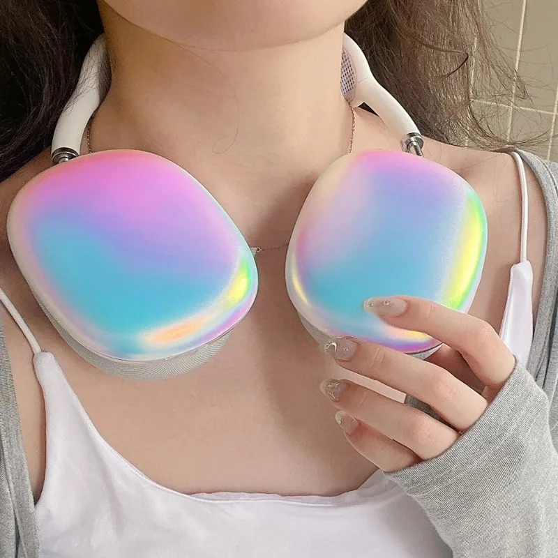 INS Dreamy Laser Gradient Colorful Headset Case For Apple For AirPods Max Earphone Protective Cover For AirPods max Cute Cases G