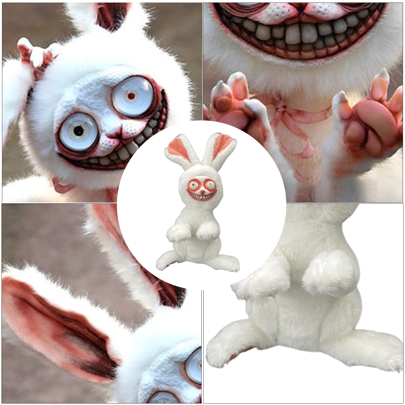 Crazy Bunny peluche gioco Horror Cartoon Animal Soft peluche bambole per bambini compleanno natale regali di pasqua