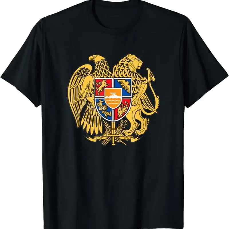 New Limited Vintage Armenia Armenian Coat Of Arms Emblem Symbol T Shirt