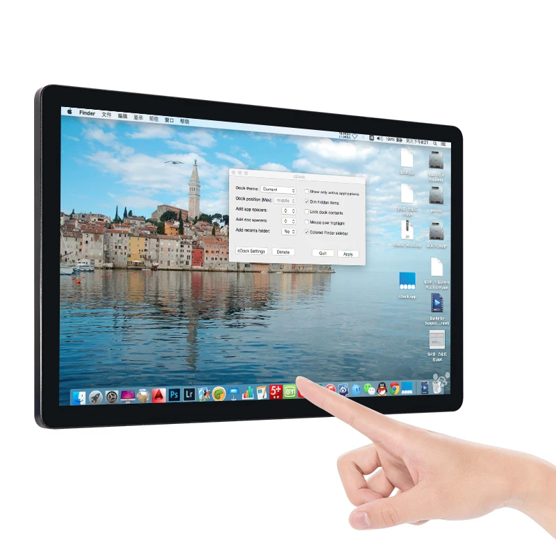 Rugged Panel PC Touch Screen 27 Inch J1900 I3 I5 I7 All In One Open Frame Panel PC Industrial