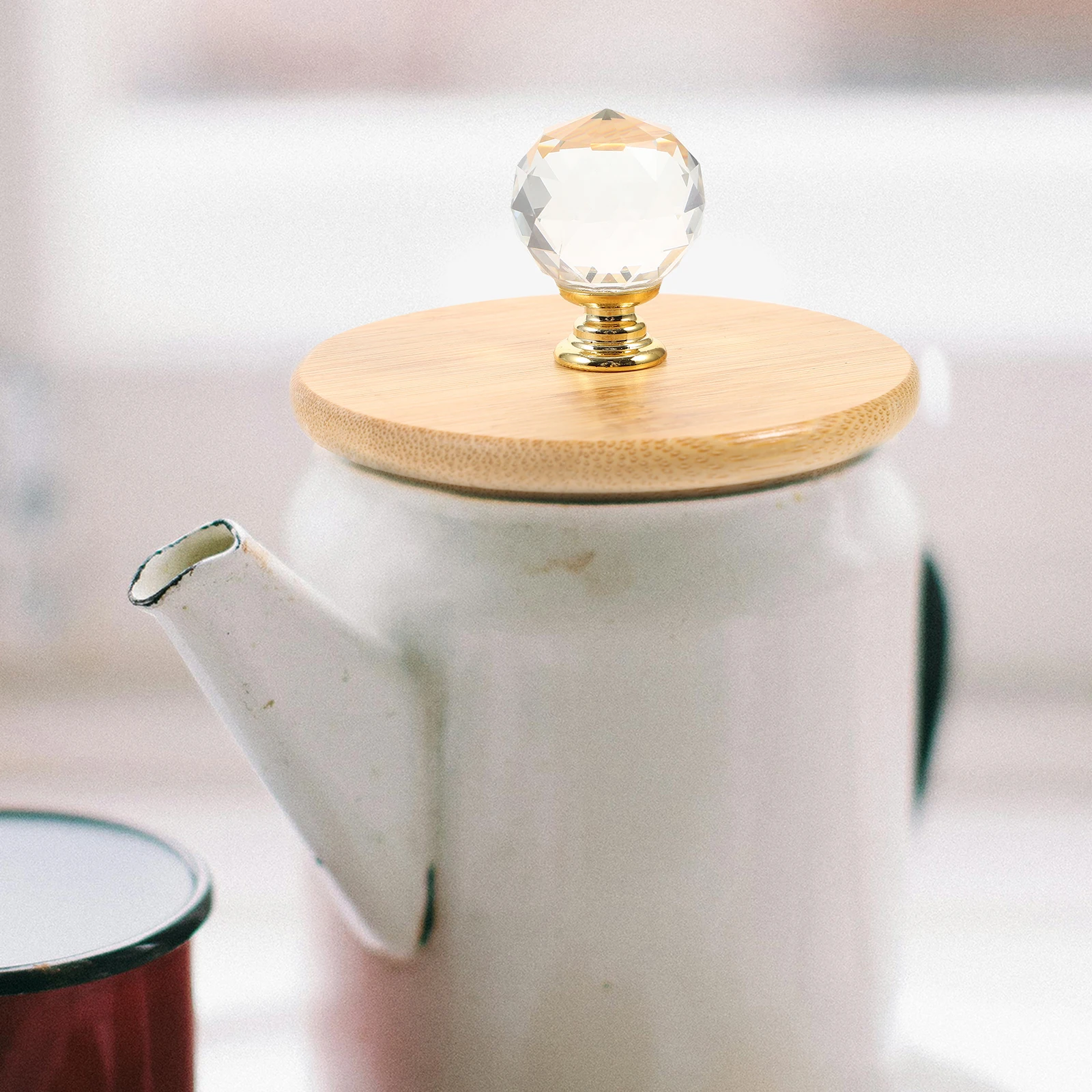 

Water Pitcher Replacement Sealing Cap Leak Proof Wood Material Kitchen Accessory Easy Clean Safe Use Water Pot Cover