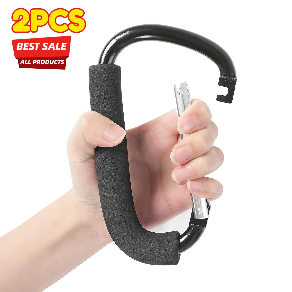 

2pcs Baby Stroller Hook Stroller Dedicated Hook, Storage Bag Hook For Backpack Car, Universal Stroller Hook Hanging Shopping Bag