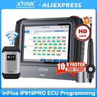 XTOOL InPlus IP919PRO BT Car Diagnostic Tool ECU Programming FCA CANFD DOIP Bi-directional ECU Coding Topology Map 42+ Services