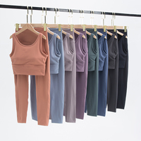 TRY TO BN Gym Sets Sports Bra Women Tracksuit Fitness High Waist Legging Workout Woman Sportswear Athletic Outfits Yoga Clothing