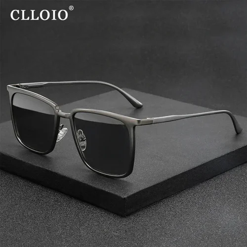 Imagen 2 del producto CLLOIO gafas de sol polarizadas clásicas para hombre y mujer, gafas de sol fotocromáticas para conducir, gafas de viaje antideslumbrantes camaleón