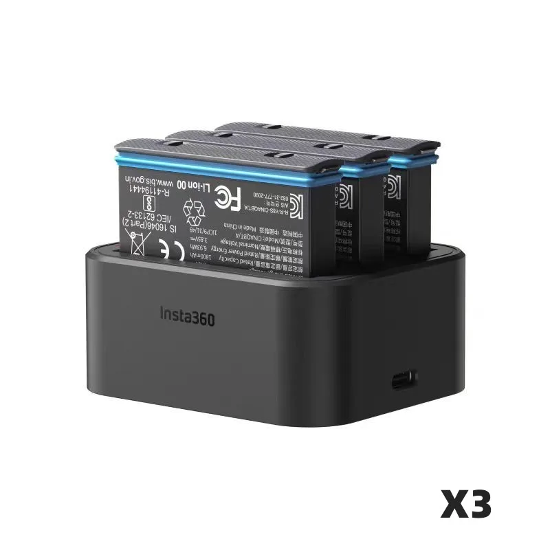 

100% оригинал, 1800 мАч, 3,85 В для Insta 360 ONE X3 CINAQBT/A, спортивная камера, зарядное устройство
