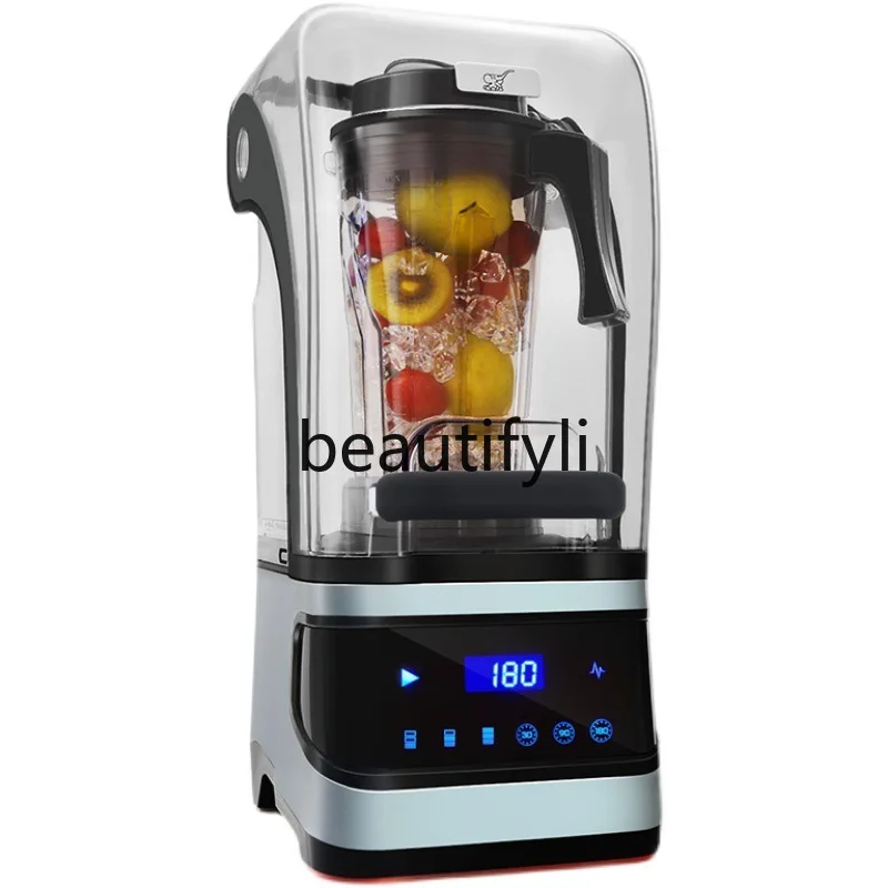 

Commercial Ice Blender with Cover for Milk Tea Shops, Ice Crusher, Blender, Juicer, Fresh Soy Milk Maker