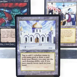 ARN Normal3-Ⅰ01 Tcg cards proxy magic the Bazaar of Baghdad Library of Alexandri Juzam Djinn Diamond Valley gather