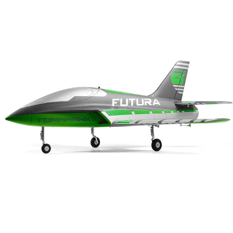 FMSRC RC Airplane 64mm Futura Sport Trainer with Flaps Green Yellow Red Ducted Fan EDF Jet Model Hobby Plane Aircraft Avion PNP