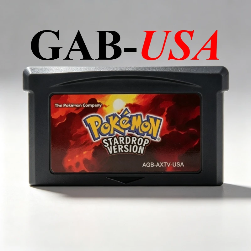 USA GBA Pokémon Spielmodul 32-Bit Videospielkonsolen-Karte AshGray Liquid Crystal Light Platinum Spielkarten-Sammlung Geschenk – Detail 7