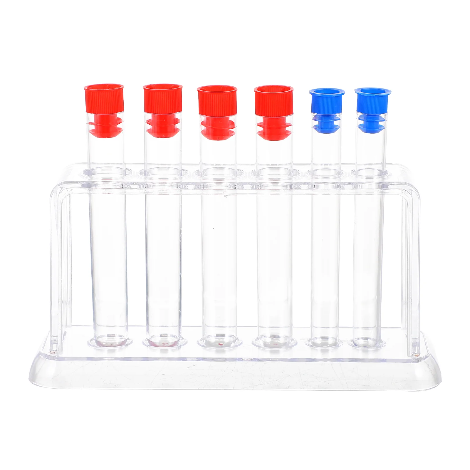 Container Test Tube Rack Student Clear Shelves Shelf Bracket Plastic Tubes with Lids Laboratory