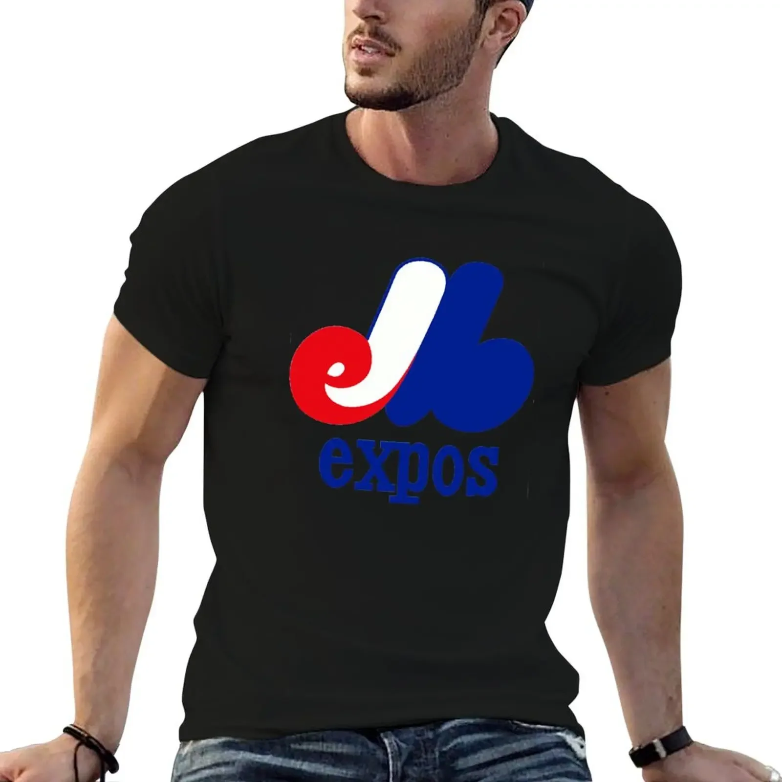 

Montreal Expos Jersey T-Shirt tees blacks sports fans men t shirts high quality