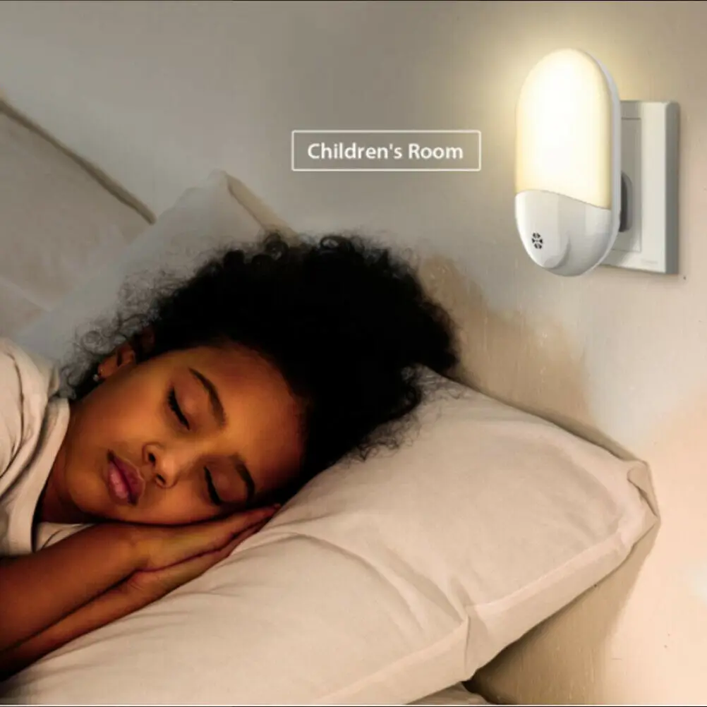 Imagem -04 - Led Pir Motion Sensor Night Light Lâmpada de Iluminação do Banheiro Lâmpada do Quarto Eua Reino Unido Plug ue Casa Cabeceira Branco Inteligente