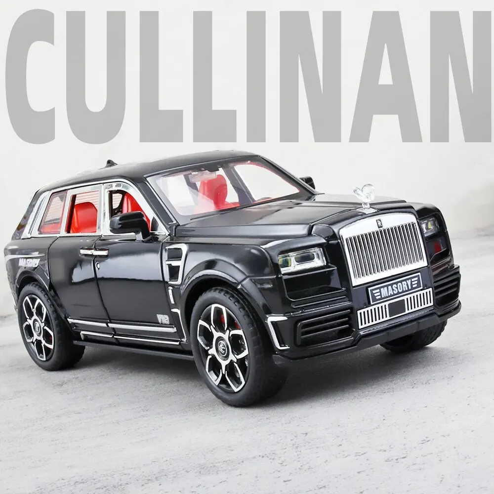 1:24 Schaal Rrcullinan Suv Model Auto Speelgoed, Zinklegering Terugtrekken Diecast Speelgoedauto 'S Met Geluid En Licht Voor Kinderen Bo