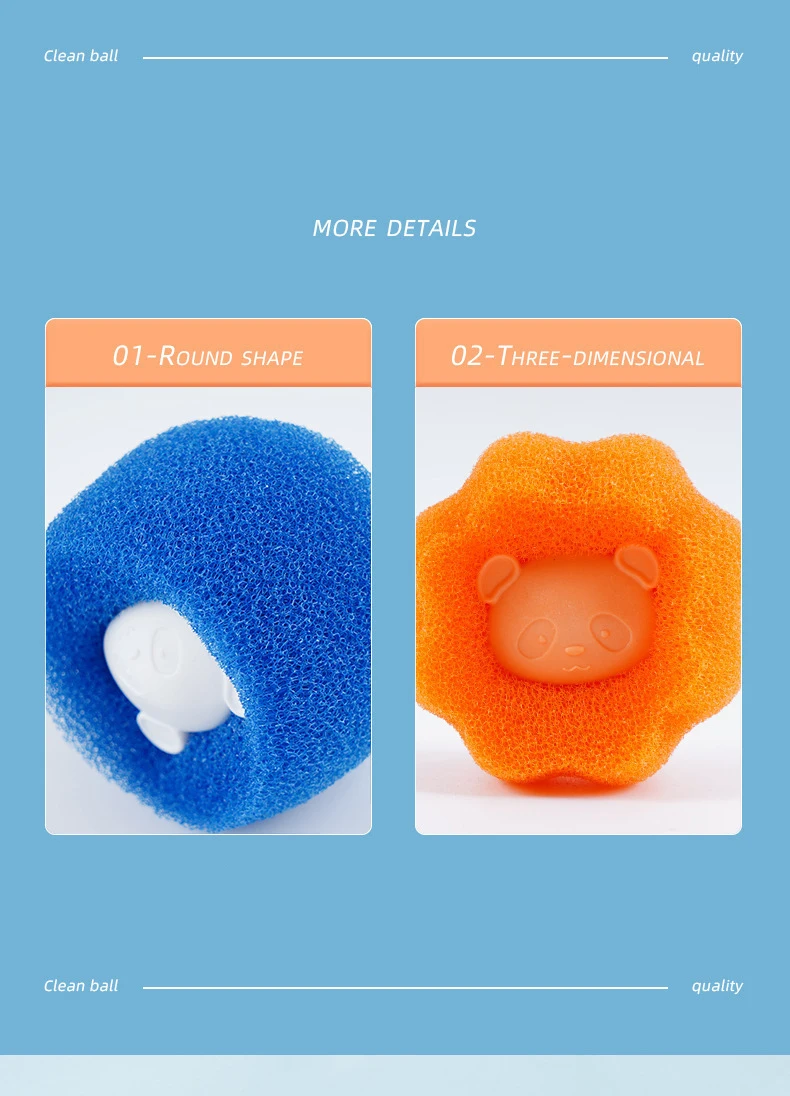 Reusable Laundry Ball Kit, Hair Catcher Remover Ball for Washing Machine Use to Clean Lint, Fuzz, Pet Hairs, Household Supplier