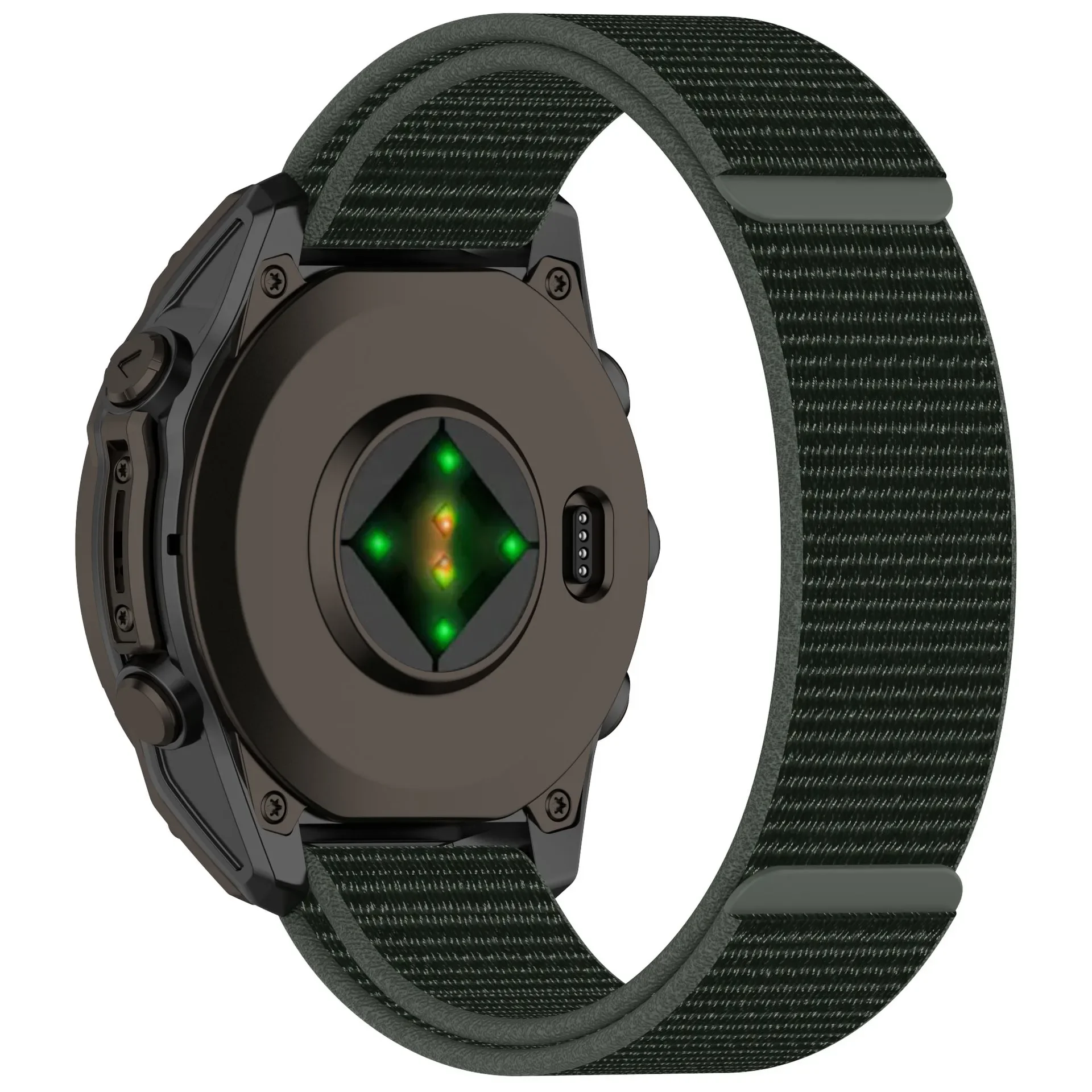 20mm 22mm 26mm Armband für Garmin Fenix E 8 47mm 51mm 7 7X Pro/Enduro 3 2 Schnellverschluss Hakenschlaufe Nylon Sportband 965 955 945 935 – Detail 9