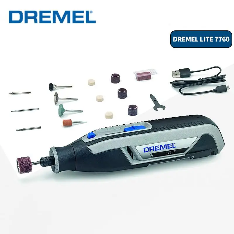 

Мини-шлифовальный станок Dremel, вращающийся инструмент, гравировальная ручка, беспроводной электрический шлифовальный станок, резьба, 10 регулируемых скоростей, аксессуары, мини-шлифовальный набор