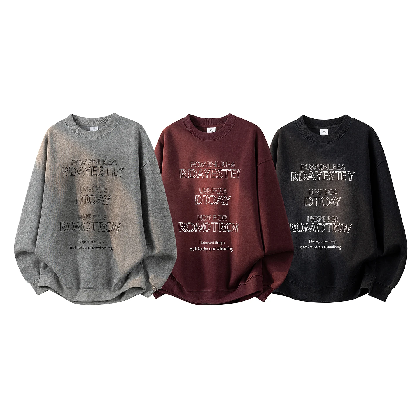 

Мужская толстовка Heavyweight Round Ne Sweatirt, весенняя модная спортивная одежда, худи с принтом, из хлопка, устойчивого к деформации, футболка