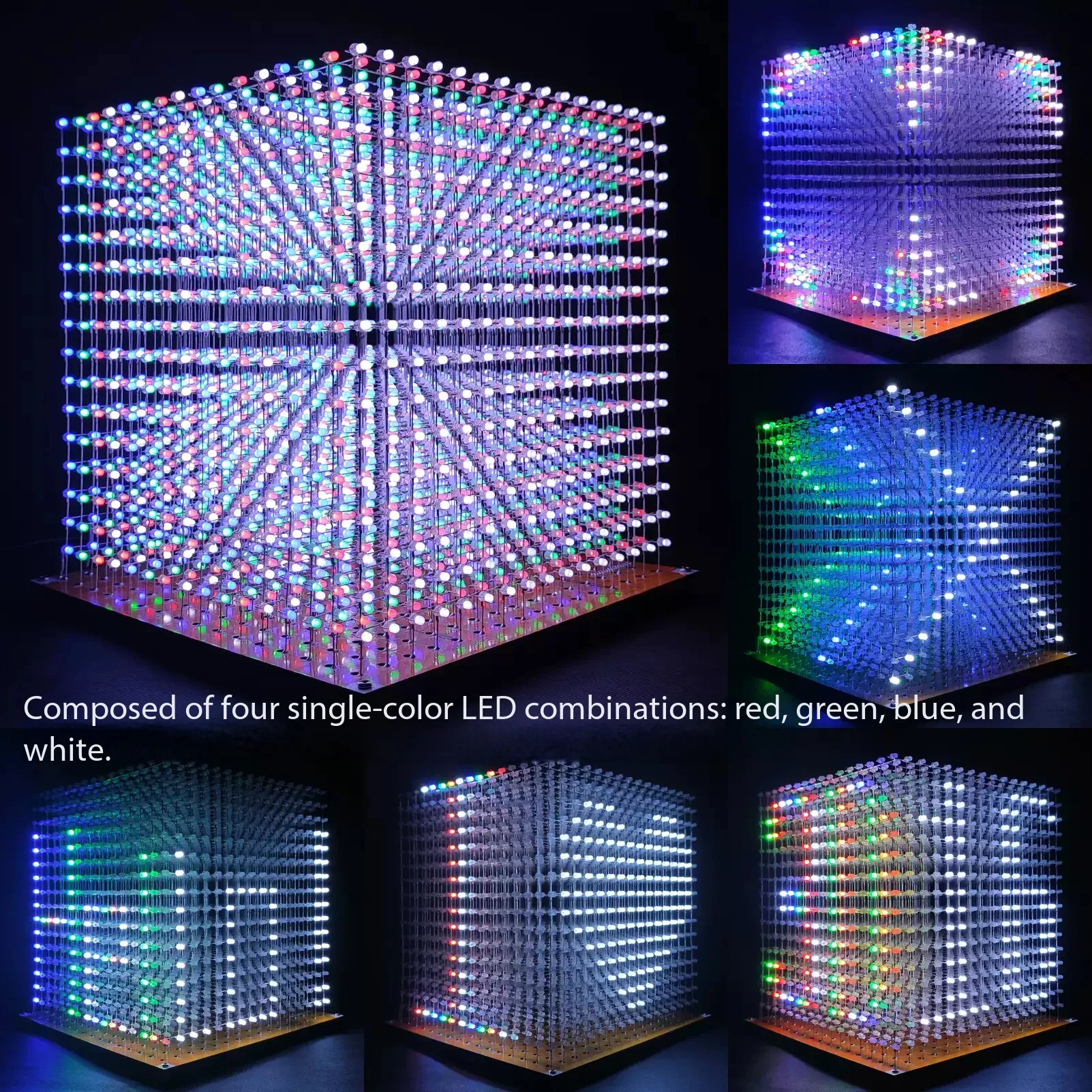 3D16MINI Light Cube Kit 16X16X16 Electronic DIY production parts, support custom animation