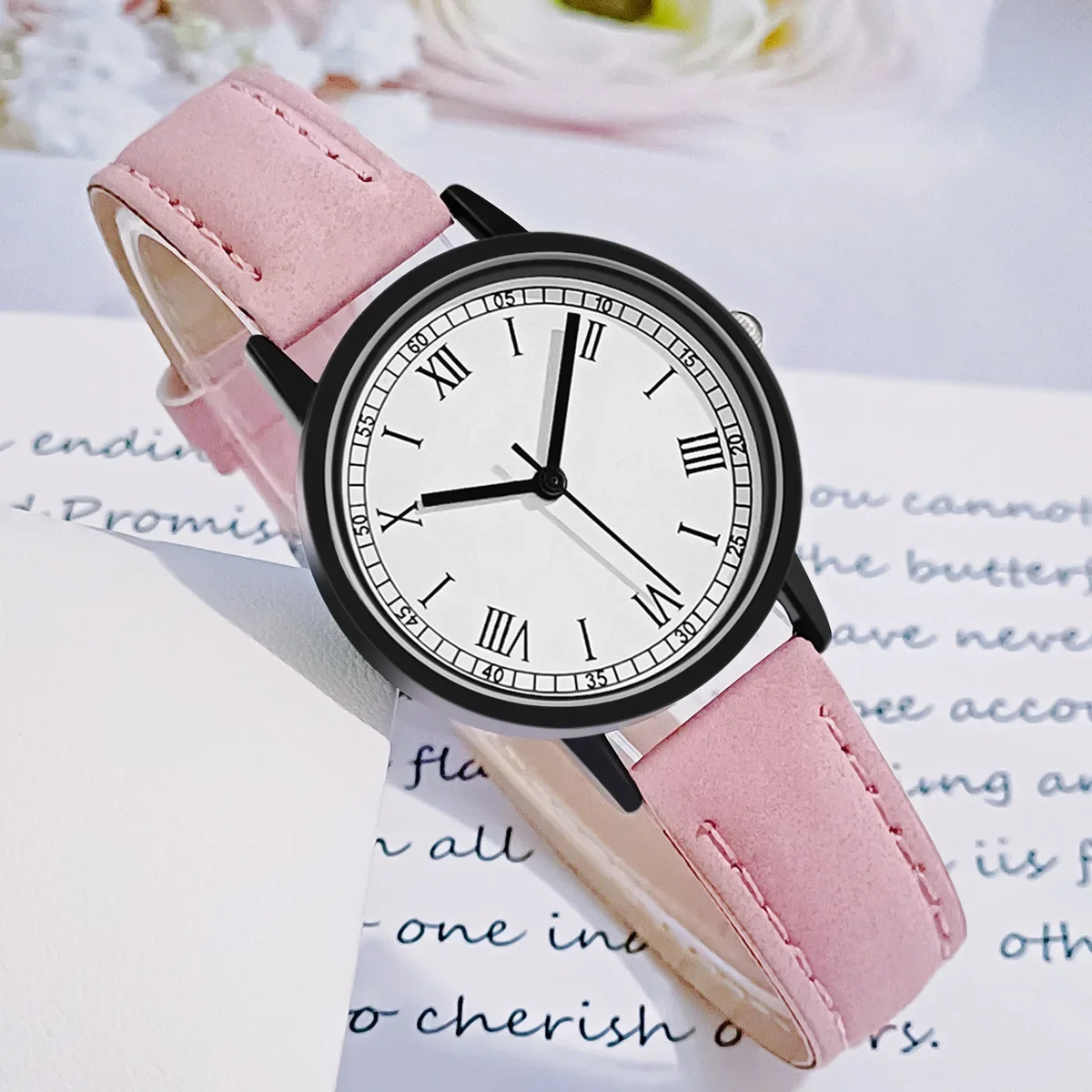 

Women'S Watch Quartz Dial Digital Watch Frosted Leather Strap Ladies and Girls Watch for Ladies Zegarek Damski RelóGio Feminino