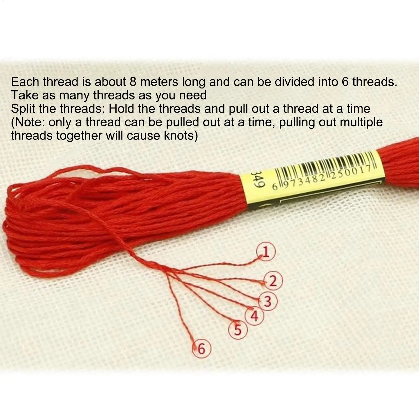 Embroidery Thread Embroidery Yarn Crafting Sewing Rainbow Arts String For Home Friendship Handsewing Kids Hand Beginners