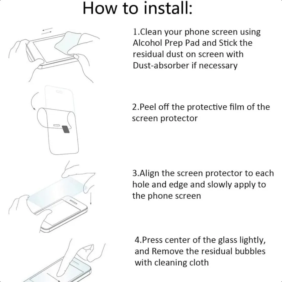 [2 шт.] Защитная пленка из закаленного стекла, совместимая со смартфоном TCL 30 В 5G, закаленная пленка HD 9H Hardn, защита от царапин, сенсорная пленка