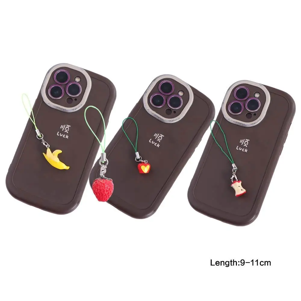

Модные подвески для телефона с клубникой и фруктами, банан, помидор, ремешок для мобильного телефона, украшения, ремешок для телефона, подвеска для телефона, сумка, подвеска