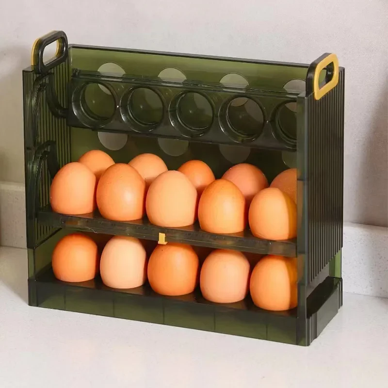 Refrigerator Storage Food Container Carton Egg Tray Multi-layer Rack Reversible   Box