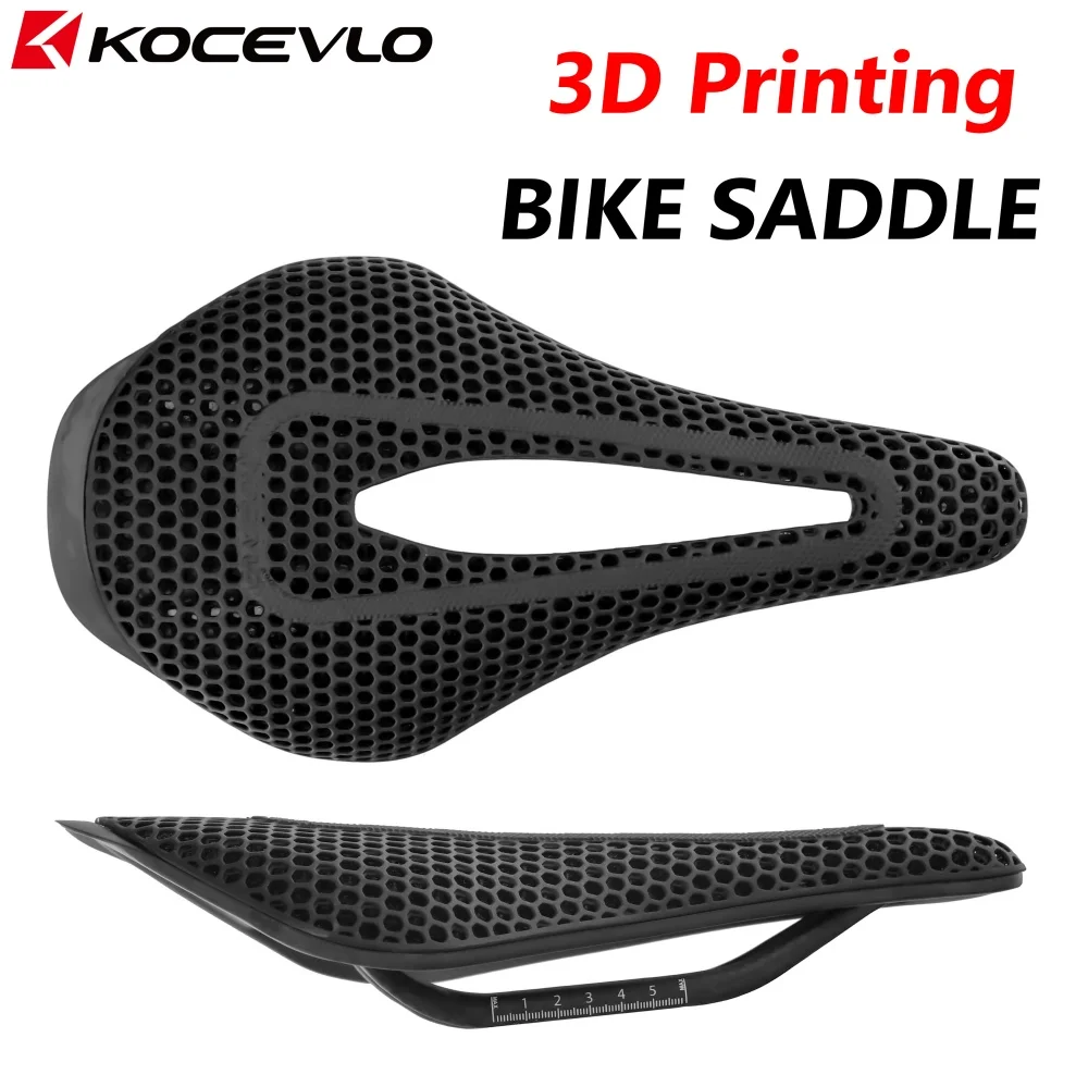 KOCEVLO Bicycle Saddle 3D Printing Racing Carbon Saddle MTB/Road Bike Saddle Comfortable Cycling Seat Cushion