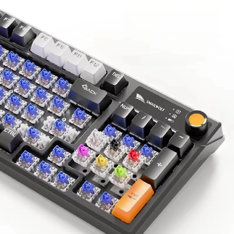 Mk95 Mechanical Keyboard 95 Key Tri-Mode Full Key Non Impact Hot Plug Win2000/Xp/Vsta/Win7/10/11 E-Sports Game Office Business