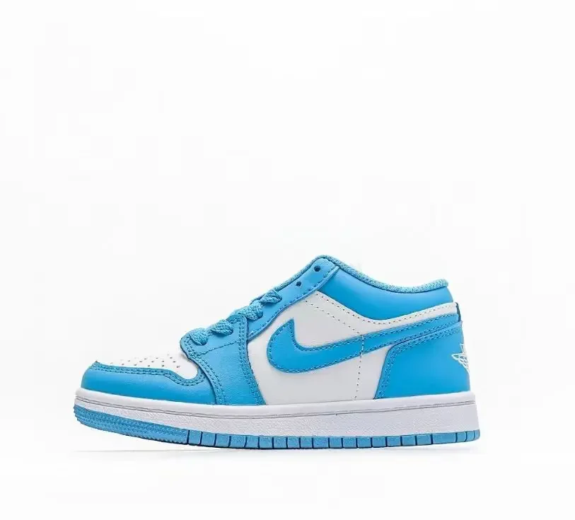 Nike Air Jordan 1 Boys and Girls Kids Shoes Aj1 Low Kids Sneakers Shoes Durable and Lightweight Low-top Sneaker