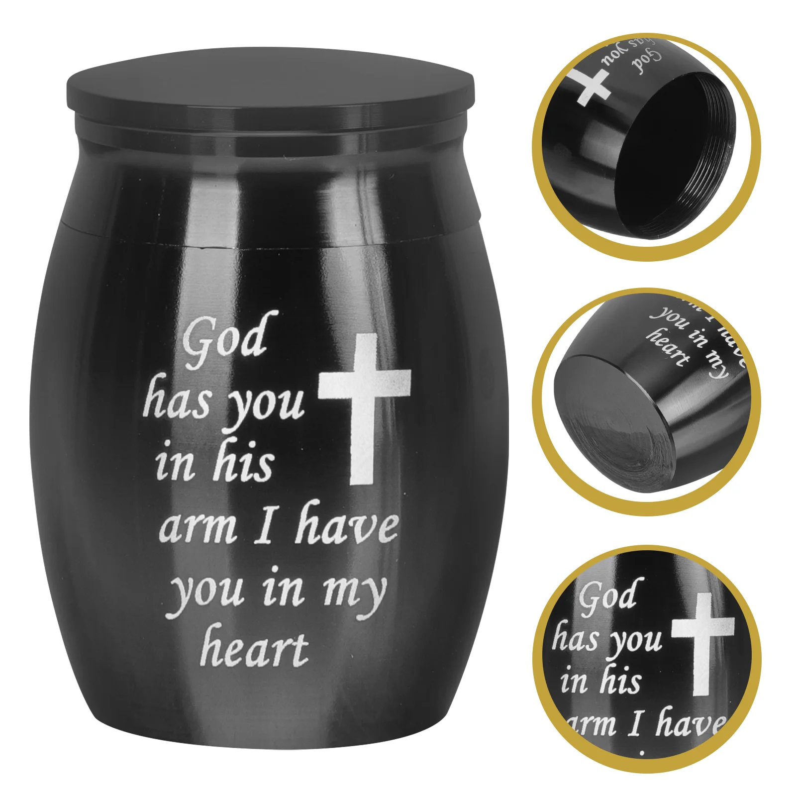 

Urns for Pets Hard Metal Structure Keepsake Ashes Storage Memorial Dog Cat Burial Urn Honoring Loved Elegant