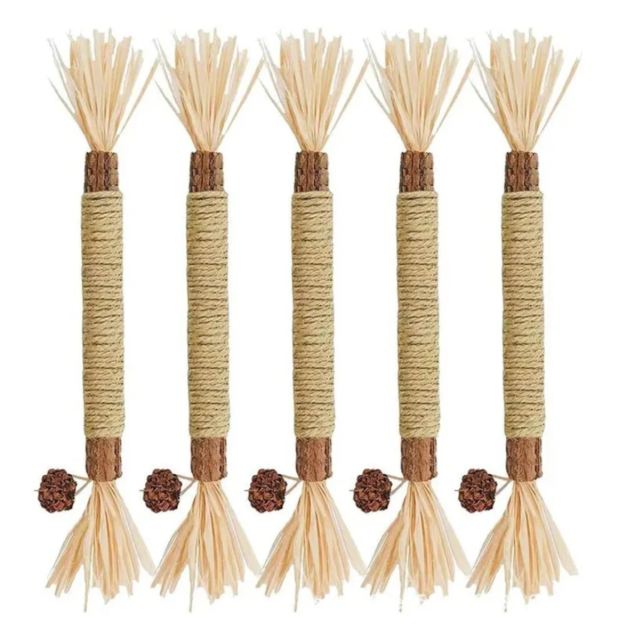 

1PC 22CM Wooden Polygonum Stick Bite Combination New Cat Toy Teeth Grinding, Tooth Cleansing, Tooth Stain Removal Fresh Breath