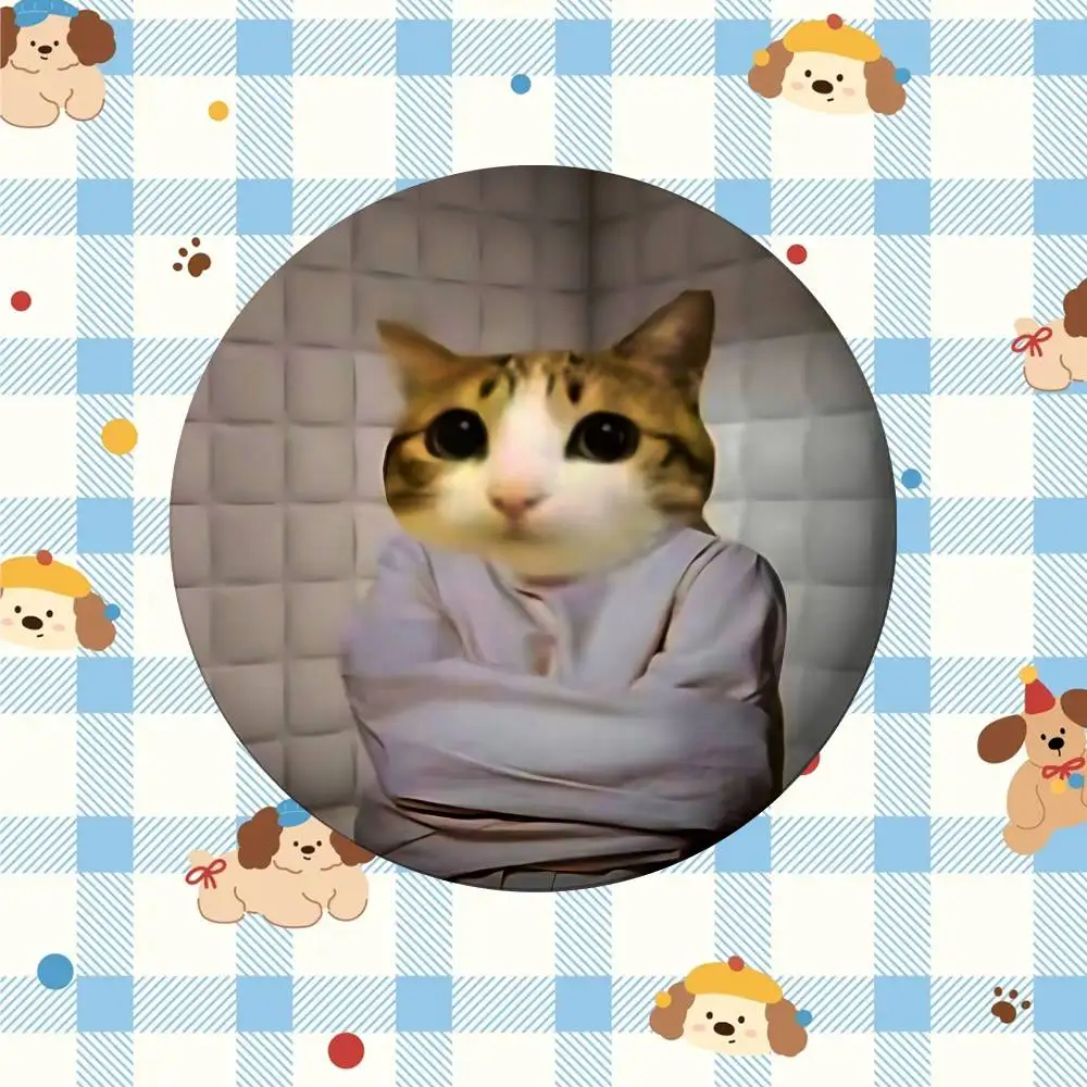 Niedliche Katzen-Memes Meow Kawaii Abzeichen Kreative Blechpins Kreative Zitat-Broschen Kleidung Rucksack Schmuck Geschenk Für – Detail 6