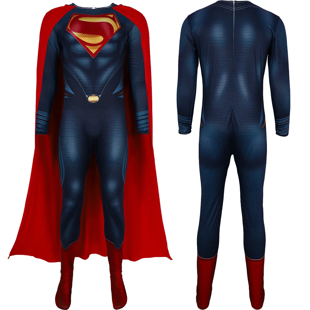   Stalen lichaam kostuum pak Kent eendelig strak kostuum Halloween rolplang kleding superheld thema toneelvoorstelling