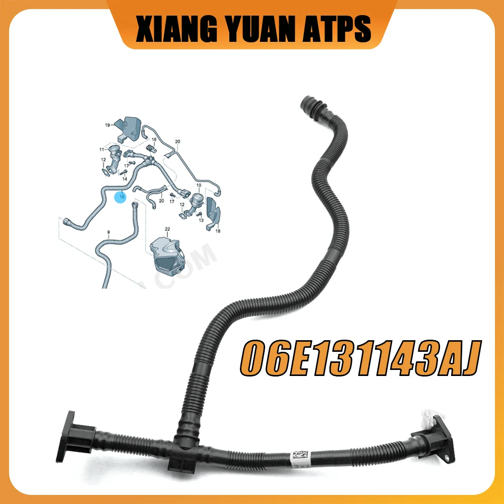 

06E131143AJ Secondary Air Injection Pump Hose For Audi A4 A5 A6 A7 Q5 Q7 VW Touareg 10-15 06E131143AC,06E131143AK,06E131143AD