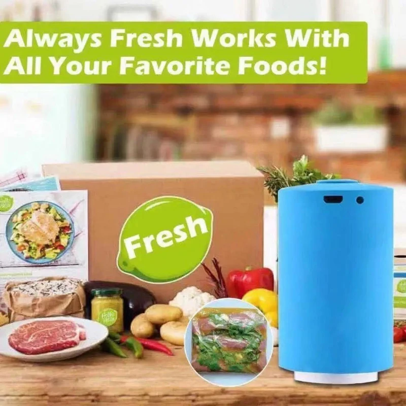 Кухонный ручной мини-вакуумный насос, бытовой портативный беспроводной Перезаряжаемый контейнер для хранения пищевых продуктов, холодиль...