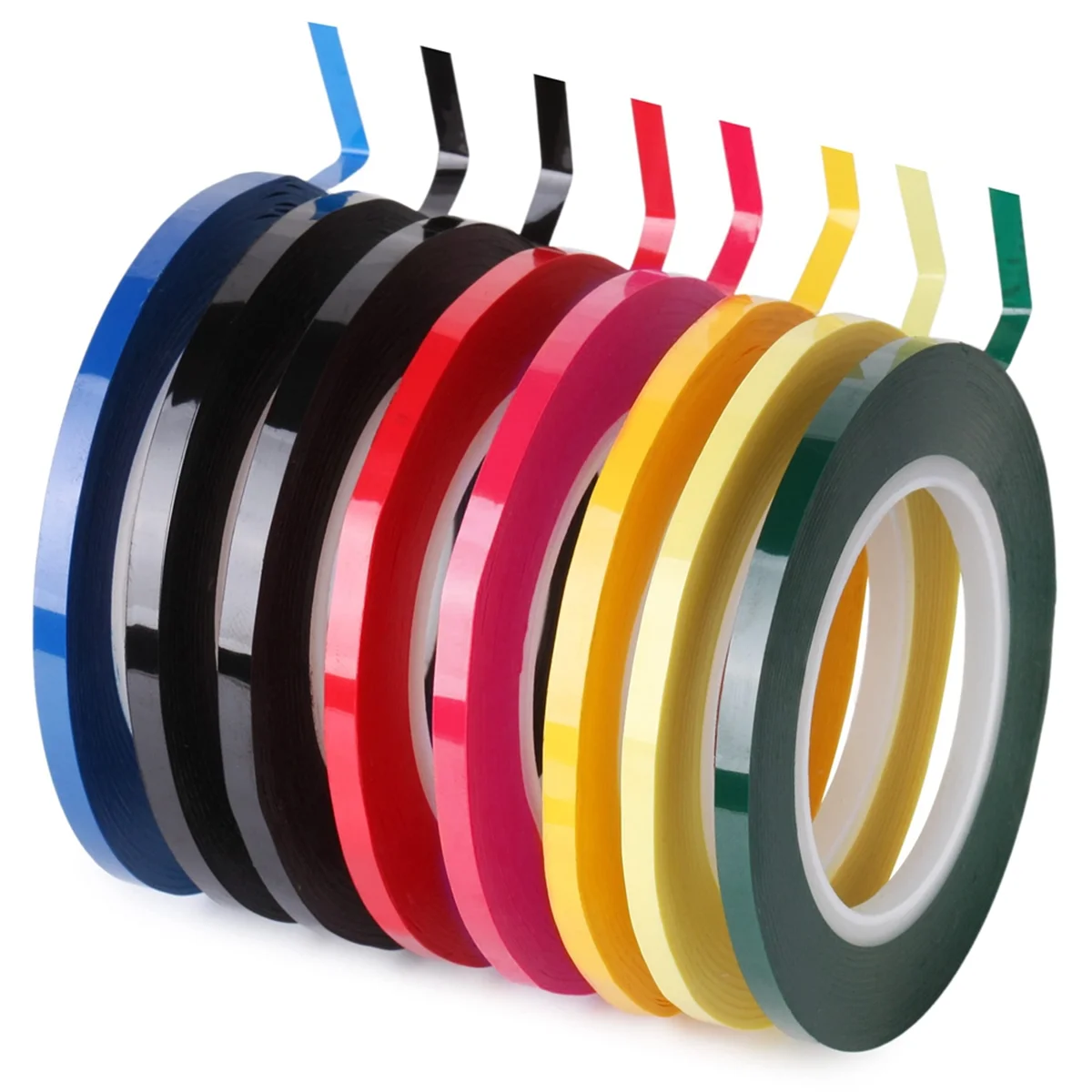 

Whiteboard Tape, 8 Pack, Assorted Colors, Thin Tape for Dry Erase Board, Whiteboard Accessories, Erase Board Accessories